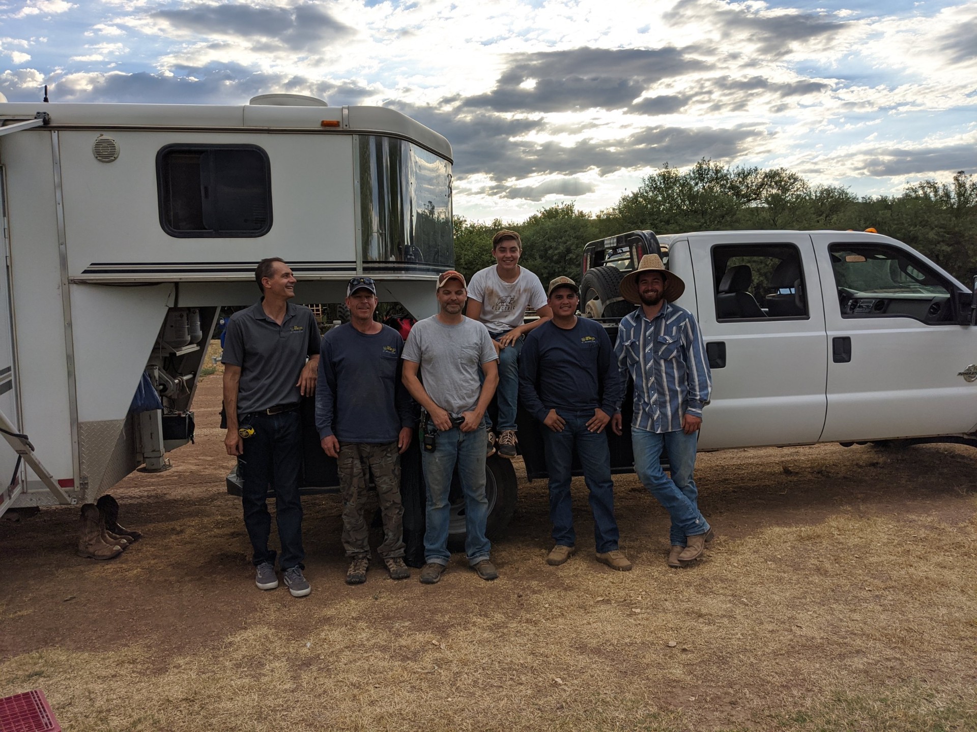 NewGrid team on site at a remote Arizona ranch